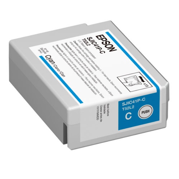 Tinta Epson SJIC41P-C para ColorWorks C4000 Color Cian C13T52L220 - Código: C13T52L220 | Compra en Guadalajara