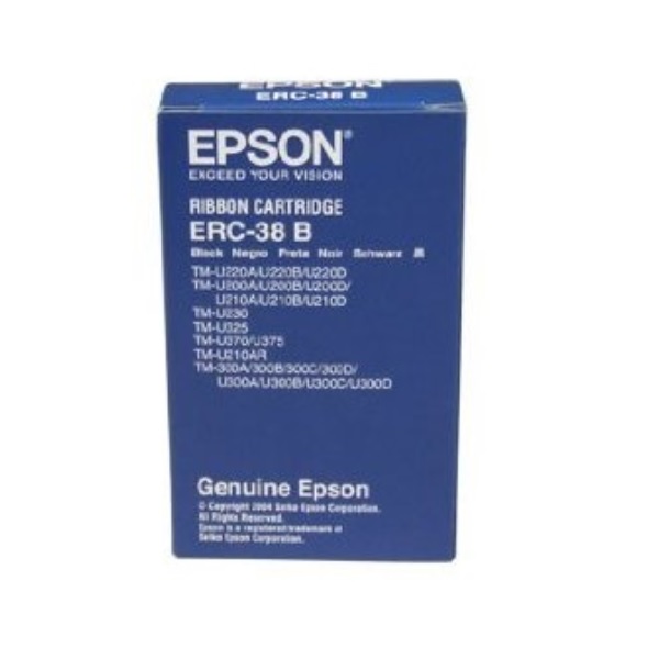 ERC-38B Cinta Epson Negra Para Miniprinters Erc38B Tmu200Tm300TmU325TmU375 ERC-38B