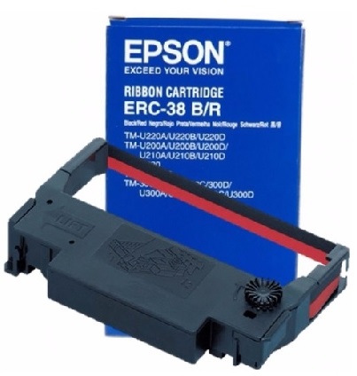 ERC-38BR Cinta Epson Erc38Br Negro Sobre Rojo ERC-38BR