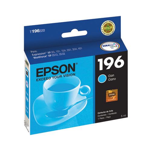T196220-AL CARTUCHO TINTA EPSON T196 CYAN T196220-AL