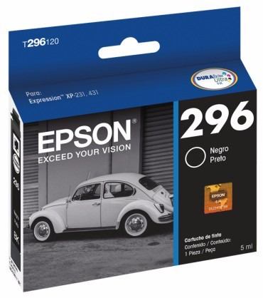 Cartucho Epson Negro Std  Cartucho Epson Negro Std Negro Epson Inyeccin De Tinta Caja  Negro Std  T296120-AL - T296120-AL