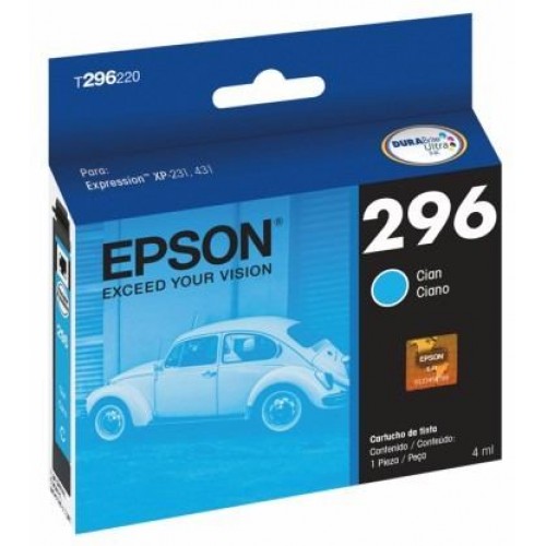 CARTUCHO TINTA EPSON T296 CYAN T296220-AL - Código: T296220-AL | Compra en Guadalajara