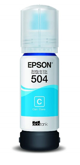 Tanque De Tinta Epson T504 Cyan 70Ml T504220-AL - T504220-AL