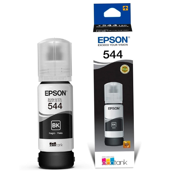 Botella De Tinta Epson T544 Negro T544120-AL - T544120-AL