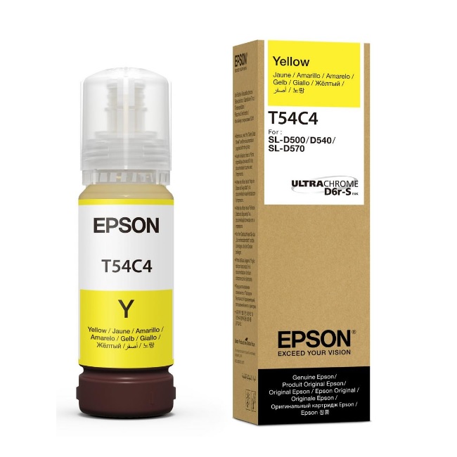 Botella de Tinta Epson T54C420 amarilla para SureLab D570 70 ML  T54C420 - Código: T54C420 | Compra en Guadalajara