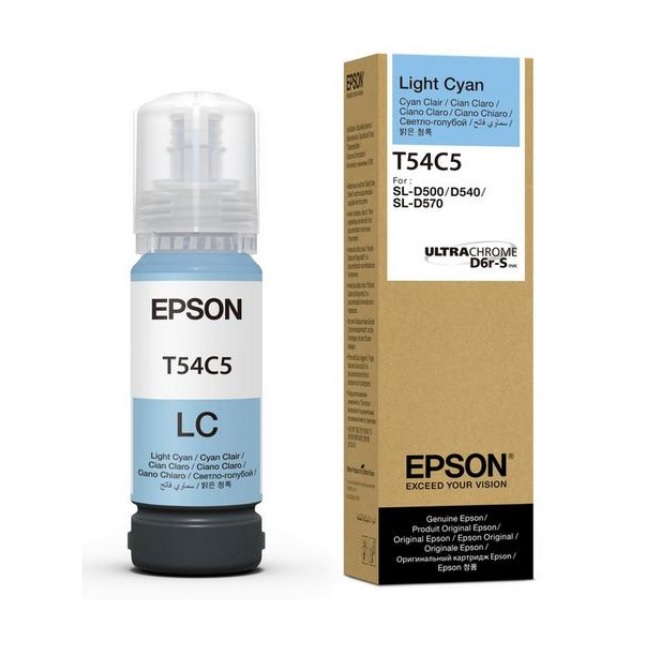 Botella de Tinta Epson T54C520 cian light para SureLab D570 70 ML  T54C520 - Código: T54C520 | Compra en Guadalajara