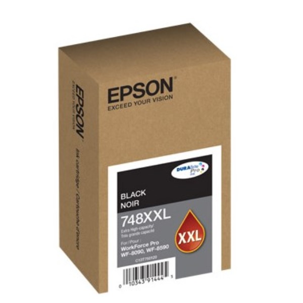 Tinta Epson T748XXL Capacidad Extra Alta WF-6090/WF-6590 Color Negro T748XXL120-AL - Código: T748XXL120-AL | Compra en Guadalajara