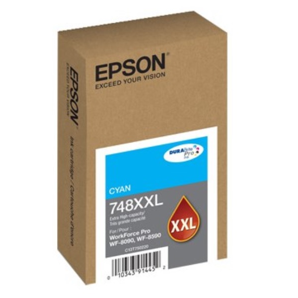 CARTUCHO TINTA EPSON T748XXL CYAN T748XXL220-AL - Código: T748XXL220-AL | Compra en Guadalajara