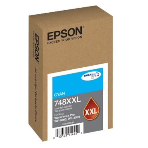 Cartucho Tinta Epson T748Xxl Cyan T748XXL220-AL - T748XXL220-AL