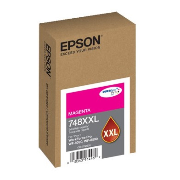 Cartucho Tinta Epson T748Xxl Magenta T748XXL320-AL - T748XXL320-AL