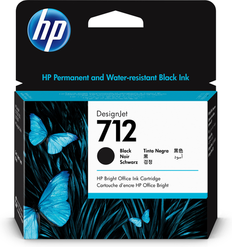 3ED71A Cartucho Tinta Orginal Hp 712 Negro 80Ml 3ED71A