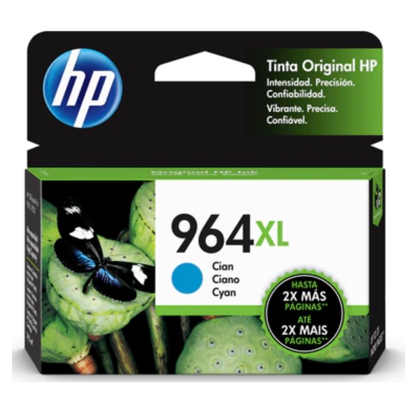 CARTUCHO TINTA ORIGINAL HP 964XL CYAN 3JA54AL - Código: 3JA54AL | Compra en Guadalajara