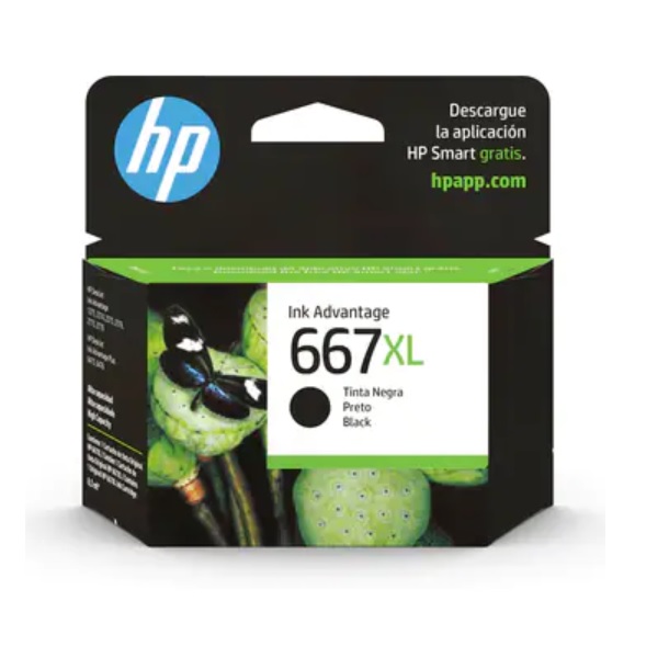 3YM81AL Cartucho Tinta Original Hp 667Xl Negro 3YM81AL