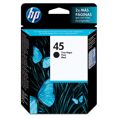 TINTA HP 45 51645AL NEGRO Deskjet 815c/t830c/955c 930 PAG  51645AL - Código: 51645AL | Compra en Guadalajara