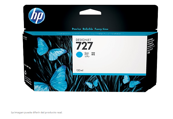 CARTUCHO TINTA ORIGINAL HP 727 CYAN B3P19A - Código: B3P19A | Compra en Guadalajara