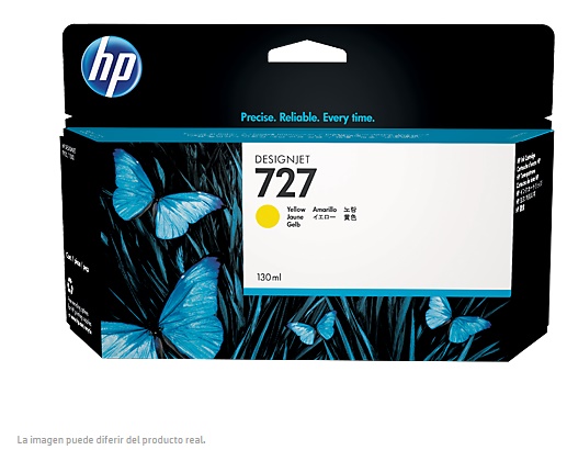 CARTUCHO TINTA ORIGINAL HP 727 AMARILLO B3P21A - Código: B3P21A | Compra en Guadalajara
