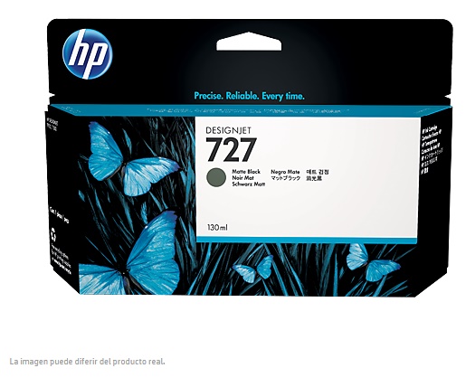 TINTA HP LF 727 B3P22A NEGRO MATE DesignJet T1500 /T2500/T920 130ML  B3P22A - Código: B3P22A | Compra en Guadalajara