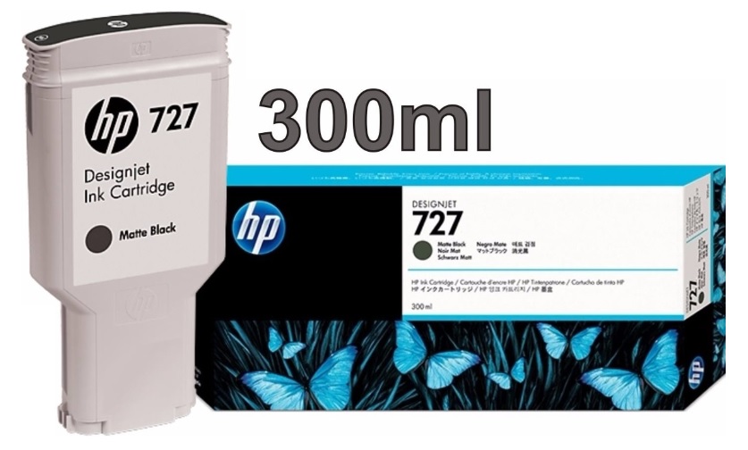 Cartucho Tinta Original Hp 727 Negro Mat C1Q12A - C1Q12A