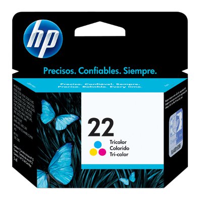 CARTUCHO TINTA ORIGINAL HP 22 TRICOLOR C9352AL - Código: C9352AL | Compra en Guadalajara