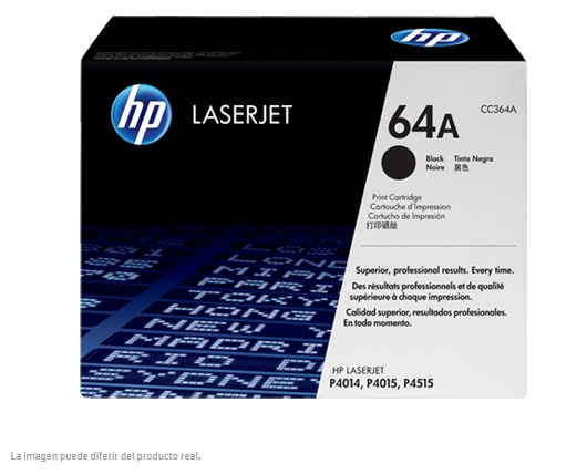 TONER ORIGINAL HP LASERJET 64A NEGRO CC364A - Código: CC364A | Compra en Guadalajara