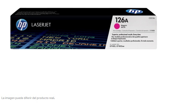 TONER HP 126 MAGENTA CP1025 CE313A - Código: CE313A | Compra en Guadalajara