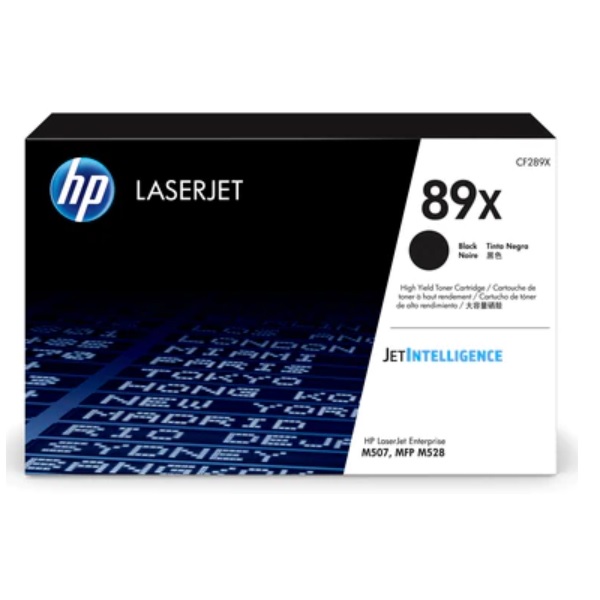 TONER HP 89X CF289X NEGRO LASERTJET M507/M528 ALTO RENDIMIENTO 10 000 PAG  CF289X - Código: CF289X | Compra en Guadalajara