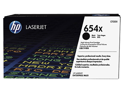 Cartucho de Tóner Original HP 654X LaserJet de Alta Capacidad Negro CF330X - Código: CF330X | Compra en Guadalajara
