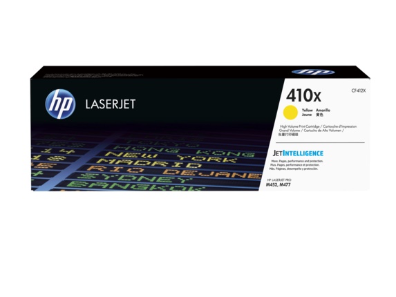 TONER ORIGINAL HP LASERJET 410X AMARILLO CF412X - Código: CF412X | Compra en Guadalajara