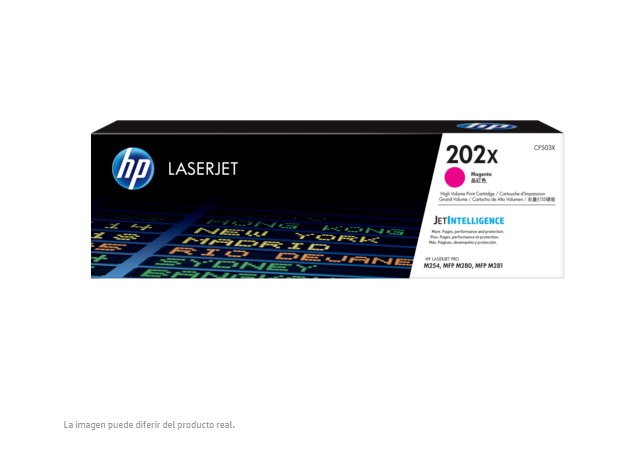 TONER ORIGINAL HP LASERJET 202X MAGENTA CF503X - Código: CF503X | Compra en Guadalajara