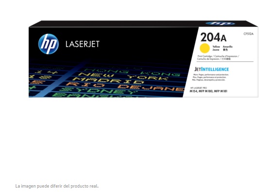 TONER ORIGINAL HP LASERJET 204A AMARILLO CF512A - Código: CF512A | Compra en Guadalajara