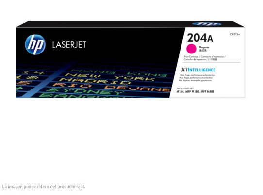 TONER ORIGINAL HP LASERJET 204A MAGENTA CF513A - Código: CF513A | Compra en Guadalajara