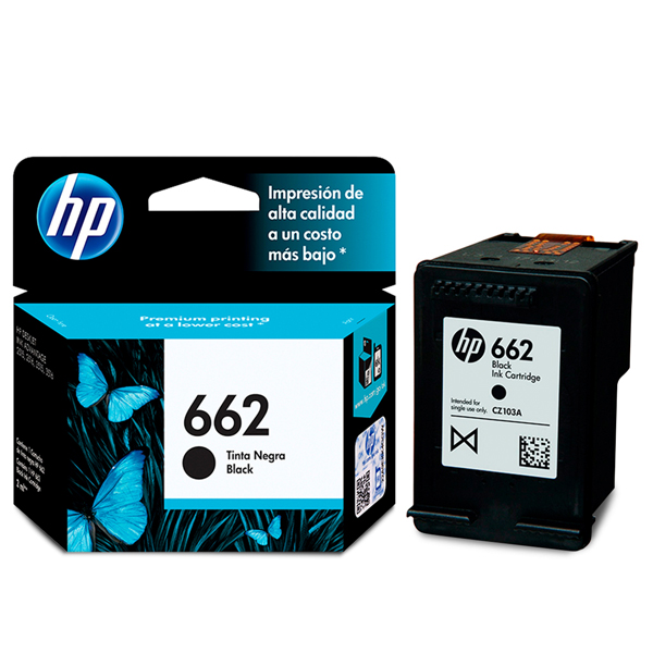 Cartucho Tinta Original Hp 662 Negro CZ103AL - CZ103AL