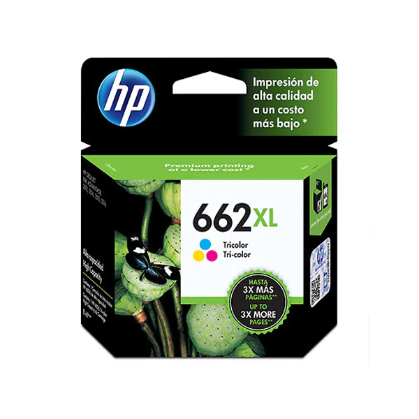 CARTUCHO TINTA ORIGINAL HP 662XL TRICOLOR CZ106AL - Código: CZ106AL | Compra en Guadalajara