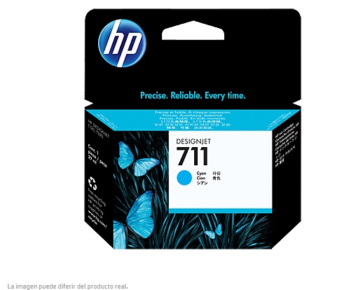 Tinta Hp 711  Tinta Hp 711 Cz130A Cian 29Ml  711  CZ130A - CZ130A