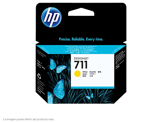 TINTA HP LF 711 CZ132A AMARILLO DESIGNJET T120 T520 29ML  CZ132A - Código: CZ132A | Compra en Guadalajara
