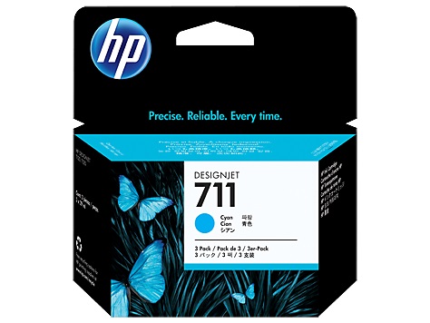 CARTUCHO TINTA ORIGINAL HP 711 TRI CYAN CZ134A - Código: CZ134A | Compra en Guadalajara