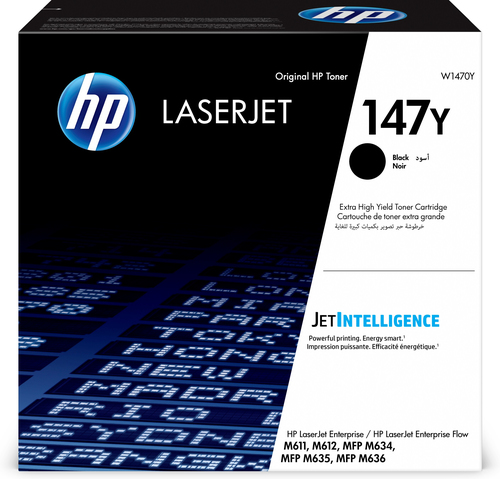 TONER HP 147Y W1470Y NEGRO LASERJET M611dn / M612dn 42 000 PAG  W1470Y - Código: W1470Y | Compra en Guadalajara