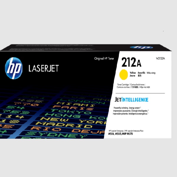 TONER ORIGINAL HP LASERJET 212A AMARILLO W2122A - Código: W2122A | Compra en Guadalajara