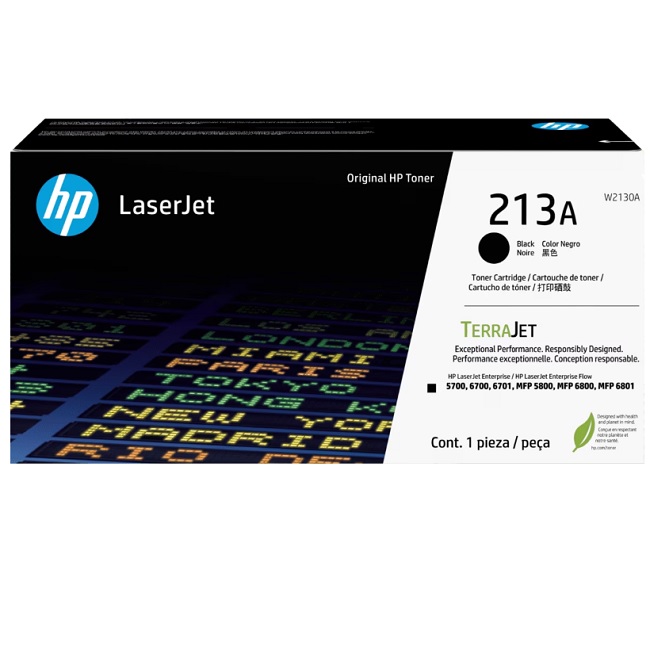 HP 213A BLK ORIGINAL LASERJET TONER CRTG W2130A - Código: W2130A | Compra en Guadalajara