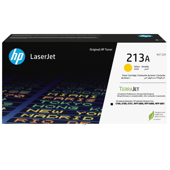 Tóner HP 213A W2132A Amarillo LaserJet Enterprise 5700DN / MFP 5800 3 000 Páginas  W2132A - Código: W2132A | Compra en Guadalajara