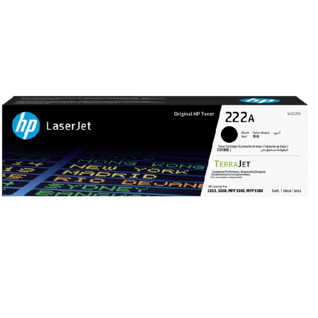 TÓNER ORIGINAL HP LASERJET 222A NEGRO W2220A - Código: W2220A | Compra en Guadalajara