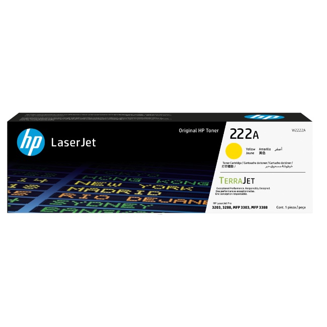 TONER ORIGINAL HP LASERJET 222A AMARILLO W2222A - Código: W2222A | Compra en Guadalajara