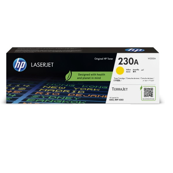 TONER ORIGINAL HP LASERJET 230A AMARILLO W2302A - Código: W2302A | Compra en Guadalajara