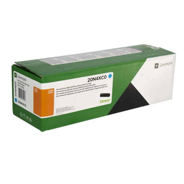 Tóner Lexmark 20N4XC0 Rendimiento Extra Alto Color Cian 20N4XC0 - Código: 20N4XC0 | Compra en Guadalajara