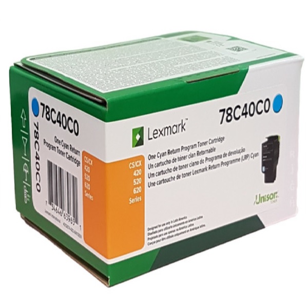 TONER LEXMARK 78C40M0 CYAN 78C40C0 - Código: 78C40C0 | Compra en Guadalajara