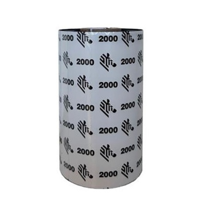 Cartucho de cinta Zebra de cera 174mmx450m 685inx1476 pies 2000 Estandar nucleo de 25 mm 1 pulgada para impresora Industrial - Código: 02000BK17445 | Compra en Guadalajara