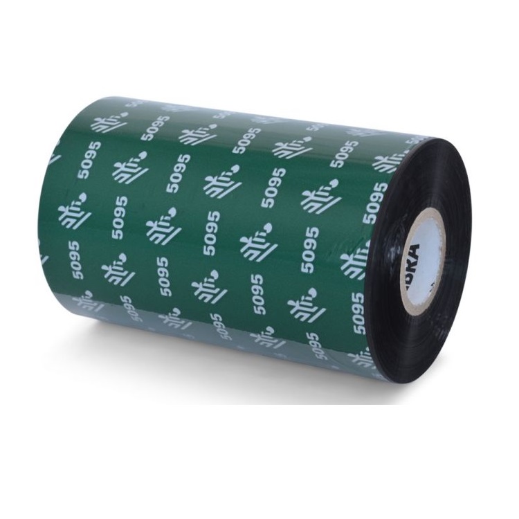 Cartucho de cinta Zebra Ribbon Resina 110mmx300m 433inx984ft 5095 Alto rendimiento nucleo de 25mm 1 pulgada Precio por rollo 05095BK11030 - Canon