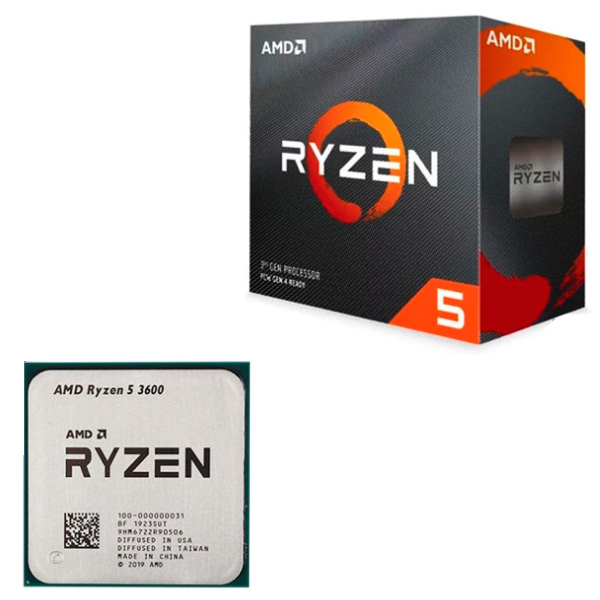 Cpu Amd Ryzen 5 3600 3 6Ghz 32Mb 65W 100-100000031BOX - AMD