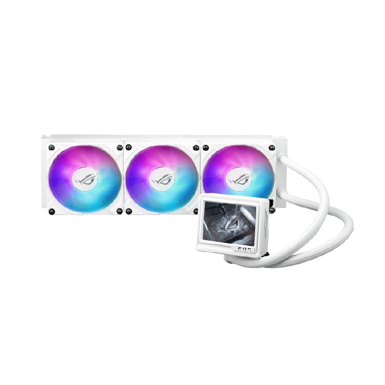 Enfriamiento Liquido ASUS ROG RYUJIN III 360 ARGB EXTREME pantalla LCD 3.5P 3xFan 120mm blanco - Código: ROG RYUJIN III 360 ARGB EXTREME W | Compra en Guadalajara