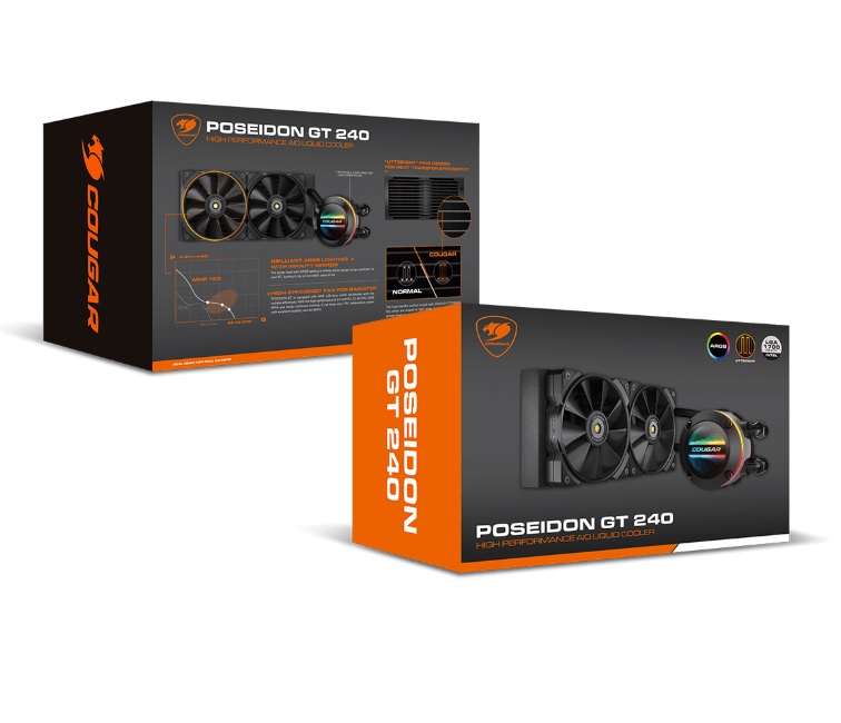 ENFRIAMIENTO LIQUIDO COUGAR POSEIDON GT 240 ARGB - Código: 3MAQS240.0001 | Compra en Guadalajara